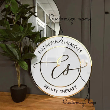 Custom 3D Acrylic Logo Sign Shop Decoration