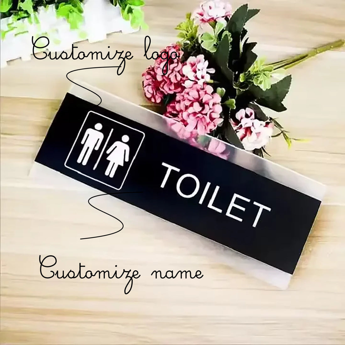 Acrylic Toilet Sign Rectangle